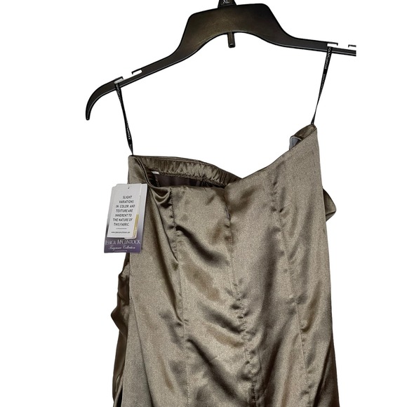 Jessica McClintock Strapless Dress Gunne Vintage Sax Runched Prom Bandage 7 NWT - Picture 7 of 9